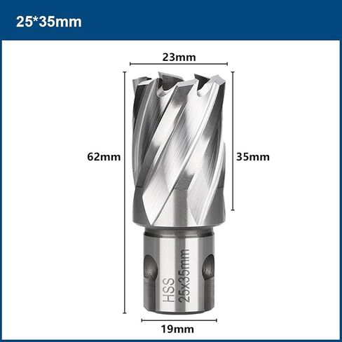 Metal Core Drill Bit Annular 35/55mm Weldon Shank Hole Opener Hollow Drill Bit for Metal Drilling Tools 1Pcs (Color : 18x55mm) in Saudi Arabia