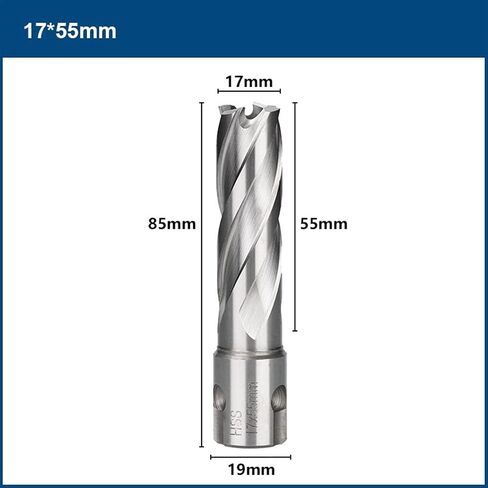 Metal Core Drill Bit Annular 35/55mm Weldon Shank Hole Opener Hollow Drill Bit for Metal Drilling Tools 1Pcs (Color : 18x55mm) in Saudi Arabia