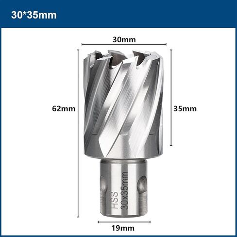 Metal Core Drill Bit Annular 35/55mm Weldon Shank Hole Opener Hollow Drill Bit for Metal Drilling Tools 1Pcs (Color : 18x55mm) in Saudi Arabia