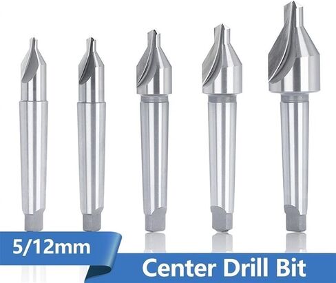 Center Drill Bit with Weldon Shank Type 5 6 8 10 12mm Hole Drill Cutter for Steel Aluminum Copper Drilling Tool 1Pcs (Color : B Type-M8) in Saudi Arabia