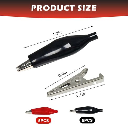 20Pcs Universal Multimeter Test Probes and Alligator Clips Set, 0.7mm Multimeter Probes for 4mm Banana Socket in Saudi Arabia