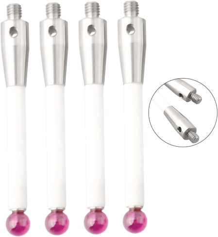 4Pcs CMM Test Probes Stylus for Renishaw A-5000-3709 CMM Probe Stylus,50mm Ceramic Stem and 6mm Ball Diameter,M4*D6*L50 in Saudi Arabia