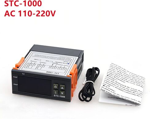 STC-1000 LED Digital Thermostat for Incubator Temperature Controller Thermoregulator Relay Heating Cooling 12V 24V 220V STC 3028(STC-1000 DC 12V) in Saudi Arabia