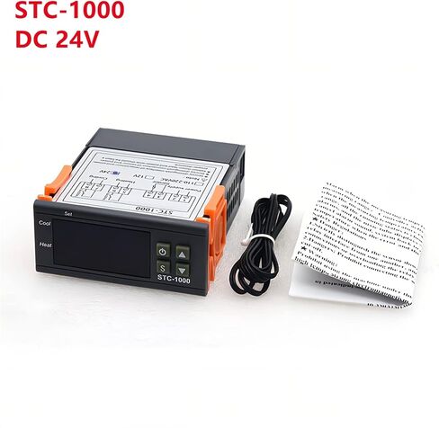 STC-1000 LED Digital Thermostat for Incubator Temperature Controller Thermoregulator Relay Heating Cooling 12V 24V 220V STC 3028(STC-1000 DC 12V) in Saudi Arabia