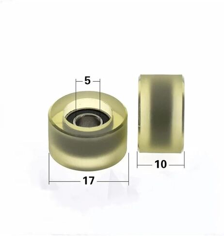 10pcs/50pcs Bearing Silent Guide Wheel Plastic Roller Pulley 5x17x10mm 685RS(50pcs) in Saudi Arabia