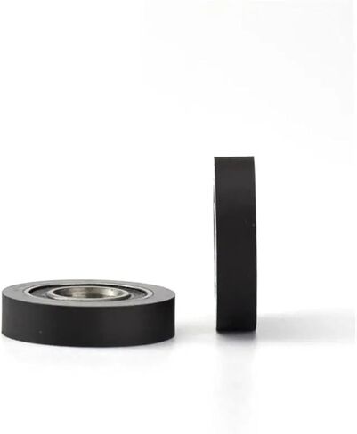 10pcs/50pcs polyurethane pu الأخدود العميق تحمل البكرات الناعمة 8x21x15mm 688-2rs الأسود (10pcs) in Saudi Arabia