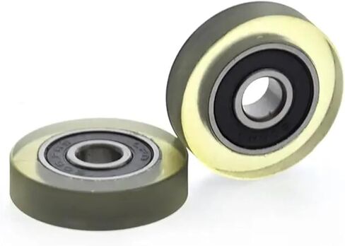 10pcs/50pcs 6 * 24 * 6mm 606RS Polyurethane Low Noise PU Deep Groove Bearing Pulleys(10pcs) in Saudi Arabia