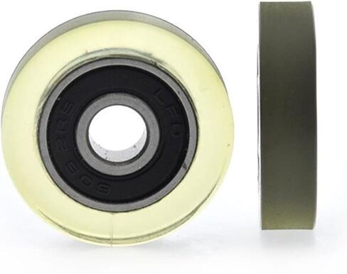 10pcs/50pcs 6 * 24 * 6mm 606RS Polyurethane Low Noise PU Deep Groove Bearing Pulleys(10pcs) in Saudi Arabia