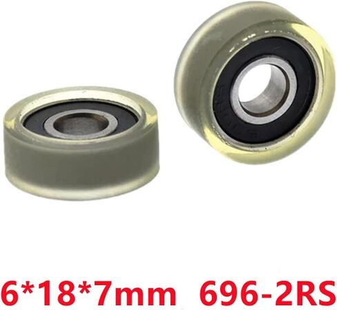 10pcs/50pcs 6 * 18 * 7mm دليل دليل صامت من حزام النقل 696RS أحادي الأوعية العميقة (10pcs) in Saudi Arabia