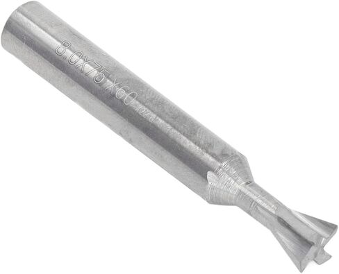 Dovetail Cutter, 2.36in 4 Flute Carbide Dovetail Milling Cutter with Universal Straight Shank, Cutting Tool for Stainless Steel, Carbon Steel (80 Degree) in Saudi Arabia