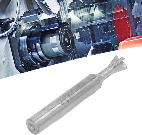 Dovetail Cutter, 2.36in 4 Flute Carbide Dovetail Milling Cutter with Universal Straight Shank, Cutting Tool for Stainless Steel, Carbon Steel (80 Degree) in Saudi Arabia