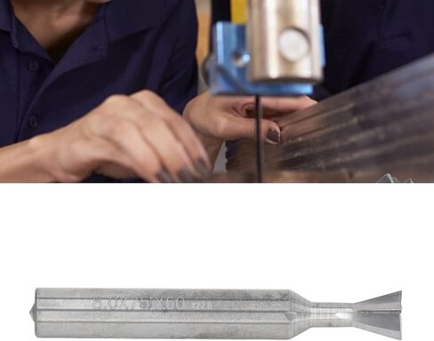 Dovetail Cutter, 2.36in 4 Flute Carbide Dovetail Milling Cutter with Universal Straight Shank, Cutting Tool for Stainless Steel, Carbon Steel (80 Degree) in Saudi Arabia