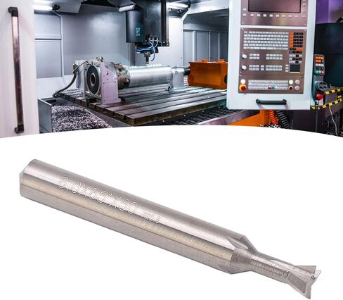 Dovetail Cutter, 50mm 4 Flutes Wear Resistant Carbide Dovetail Milling Cutter with 6mm Dia Shank, Universal Dovetail Bit Replacement (75°) in Saudi Arabia