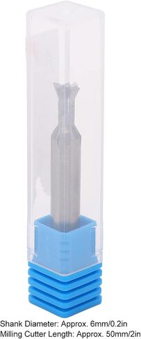 Dovetail Cutter, 50mm 4 Flutes Wear Resistant Carbide Dovetail Milling Cutter with 6mm Dia Shank, Universal Dovetail Bit Replacement (75°) in Saudi Arabia