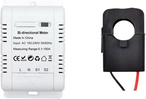 Bi اتجاهات WiFi Energy Meter 150A CHROP CROP CROTTOR Transformer Solar PV SOLAR in Kuwait