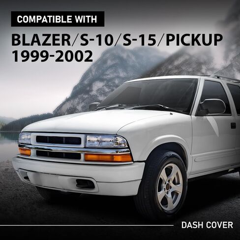 Grand Orange Dash Cover Dashboard Dark Gray متوافق مع Chevy S10 Blazer GMC S15 Jimmy Pickup 1999 2000 2001 2002 Dash Board Cover in Saudi Arabia
