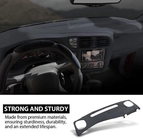 Grand Orange Dash Cover Dashboard Dark Gray متوافق مع Chevy S10 Blazer GMC S15 Jimmy Pickup 1999 2000 2001 2002 Dash Board Cover in Saudi Arabia
