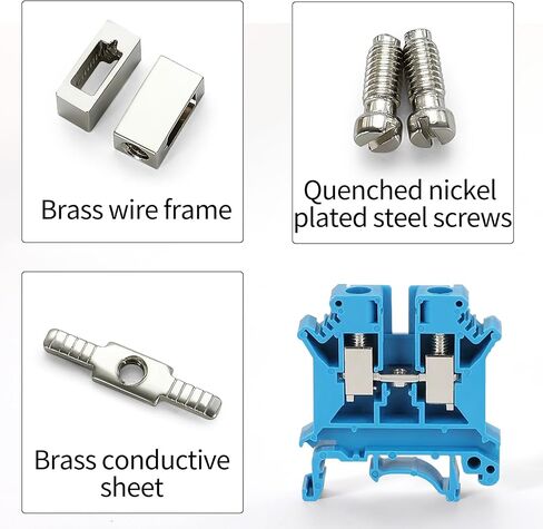 50 PCS Gray UK6N DIN RAIN TERMINAL TERMINIAL KIT APPLICE APPLICE FOR 8-20 AWG 57A 800V COPNETS CABINETS FOLL in Kuwait