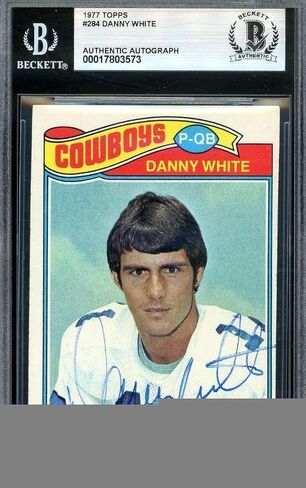 Danny Beckett BAS Signed 1977 Topps Rookie Autographed - Football Slabbed Autographed Rookie Cards in Saudi Arabia