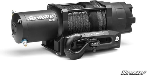 SuperATV 4500 LB WINCH Black Ops مع لوحة تصاعد Winch الثقيلة لعام 2011-2014 Polaris RZR XP 900 / RZR XP 4 900 | أكمل مجموعة Winch Kit جاهزة للتثبيت in Saudi Arabia