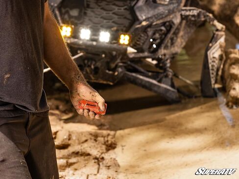 SuperATV 4500 LB WINCH Black Ops مع لوحة تصاعد Winch الثقيلة لعام 2011-2014 Polaris RZR XP 900 / RZR XP 4 900 | أكمل مجموعة Winch Kit جاهزة للتثبيت in Saudi Arabia