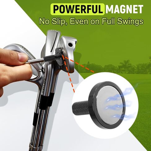 THE GOLFER STORE Golf Alignment Rods, Golf Club Alignment Stick Corrector Magnetic Golf Swing Trainer Aid Help Visualize and Align Your Golf Shot Length Adjustments in Kuwait