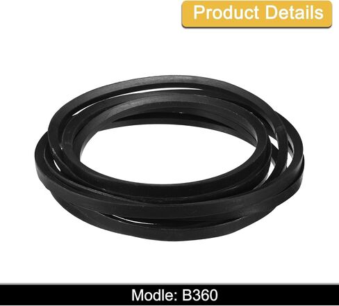 Uxcell B168 كلاسيكي ملفوف V-belt ، 171 "محيط خارجي ، حزام مطاط الأسود V لمعدات الآلات الصناعية in Kuwait