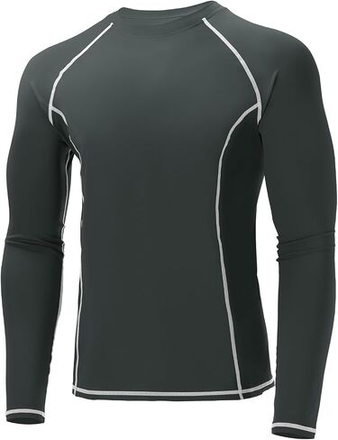 قمصان Yousify Mens Compression Tirts Long Sleeve Athleve Prochyout Shirt Sports Running T-Shirt Base Base Base Tops نشط in Saudi Arabia