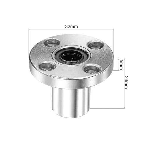 LMF8UU 8mmx15mmmx24mm مستديرة شفة الحركة اللزجة كرة جلبة تحمل 1pcs in Kuwait