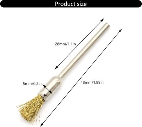 20Pcs Extended Small Wire Brush End Brushes Pen Wire Brush Polishing Rotary Tool Accessories Enduring in Saudi Arabia