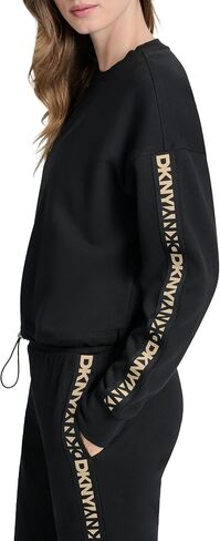 صوف DKNY للسيدات يسحب قميص Crewneck Sweatsher in Saudi Arabia
