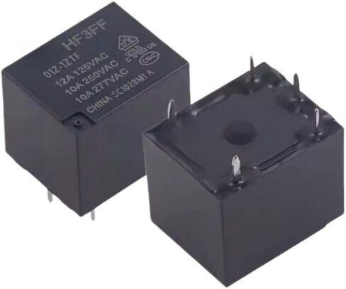 (5 pcs) Electromagnetic Relay HF3FF-012-1ZTF 12V 10A 5-Pin Plug-in Relay in Saudi Arabia