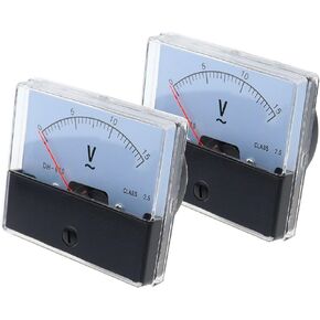 Analog Volt Meter Gauge DH-670 Voltmeter AC Panel Voltage Tester 5V 10V 15V 20V 30V 50V 100V 200V 300V 500V 1Pcs(AC 250V) in Saudi Arabia