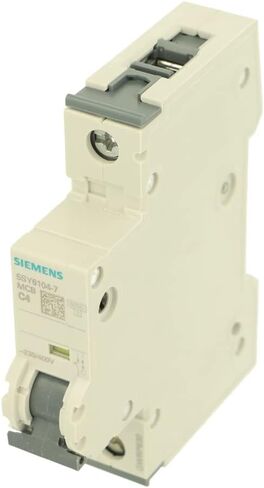 5SY6104-7 | قاطع الدائرة المصغرة Siemens ، 230/400V ، 6KA ، 1-POLE ، C Type ، 4A ، D = 70 MM in Saudi Arabia