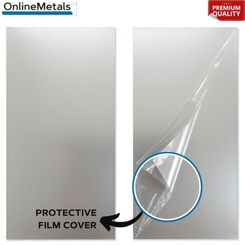 onlilemetals 6061-T651 ورقة الألومنيوم-6 "× 12" ، 1/8 "سميكة ، 2 أجزاء | لوحات الألومنيوم المسطحة لحرف DIY ، هواية ، طحن | صفائح معدنية خام لصنع المجوهرات ، CNC ، قطع لوحة الأدوات. in Saudi Arabia