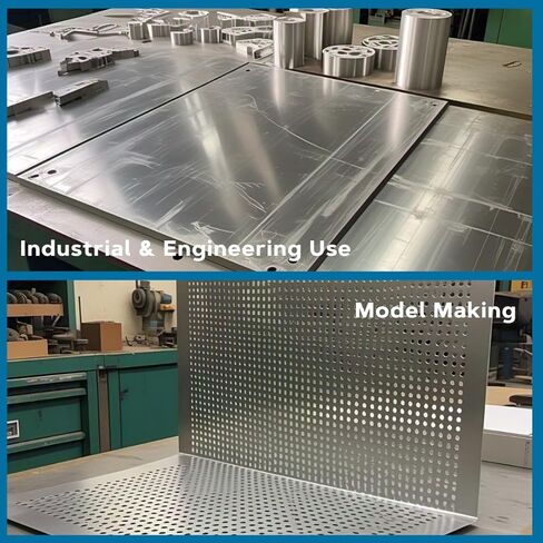 onlilemetals 6061-T651 ورقة الألومنيوم-6 "× 12" ، 1/8 "سميكة ، 2 أجزاء | لوحات الألومنيوم المسطحة لحرف DIY ، هواية ، طحن | صفائح معدنية خام لصنع المجوهرات ، CNC ، قطع لوحة الأدوات. in Saudi Arabia