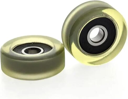 10pcs/50pcs 6 * 26 * 10mm 626RS Polyurethane PU Drawer Showcase Roller Bearing Pulley Transparent(10pcs) in Kuwait