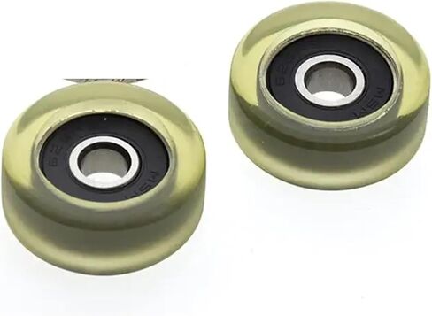 10pcs/50pcs 6 * 26 * 10mm 626RS Polyurethane PU Drawer Showcase Roller Bearing Pulley Transparent(10pcs) in Kuwait