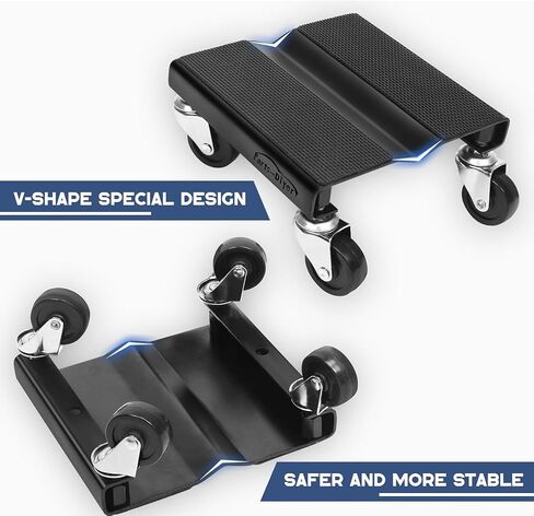Snowmobile Dolly Set 1500lbs Capacity Anti-Slip for Snowmobiles Furniture Vehicle Lifting and Moving Equipment, Black in Saudi Arabia