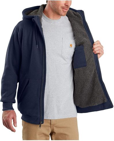 سويت شيرت Carhartt للرجال من Rain Defender ذو مقاس مريح متوسط ​​الوزن ومبطن بسحاب كامل in Saudi Arabia