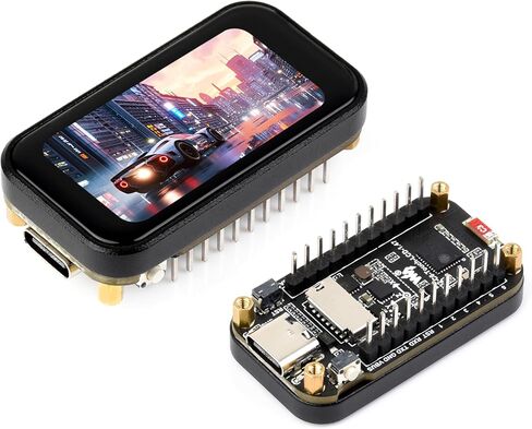 ESP32-C6 1.47inch Touch Display Development Board, 172x320 Resolution IPS LCD, 262K Display Color, Supports W-F-i 6 / BLE 5, 160MHz RISC-V Processor, Type-C, with Pre-Soldered Header in Saudi Arabia