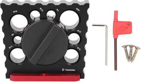 Dowel Maker Jig 8-20mm Adjustable Aluminium Alloy Electric Drill Milling Dowel Auxiliary Tool in Saudi Arabia
