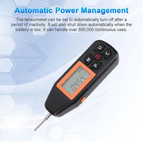 ASIXXSIX Digital Tensiometer ، يدعم مقياس القياس القياسي لقياس LCD مضغوط خفيف الوزن N LB kg oz g ، عملية واحدة محمولة ذات دلالة واحدة ، إيقاف تشغيل تلقائي in Saudi Arabia