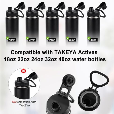 5pcs Silicone Gasket Replacement Kit for TAKEYA Actives, Leak-Proof Lid Seal Ring & Tweezers for 18/22/24/32/40oz Water Bottles, O-Ring Sealing Gaskets in Saudi Arabia