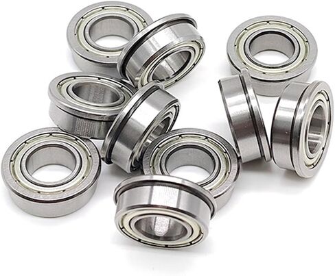 5Pcs F63800ZZ 10 * 19 * 7mm Flange deep Groove Ball Bearing F63800 F63800Z 10x19x7mm Flanged in Saudi Arabia