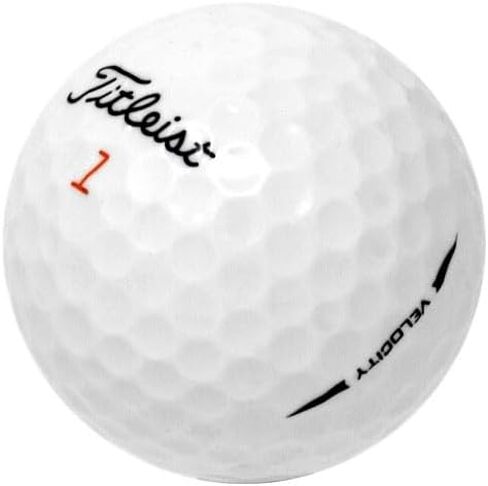 LostGolfBalls - 50 Titleist Velocity Golf Balls in Mint Condition, AAAAA Quality, Recycled Used Golf Balls, Velocity in, White in Saudi Arabia