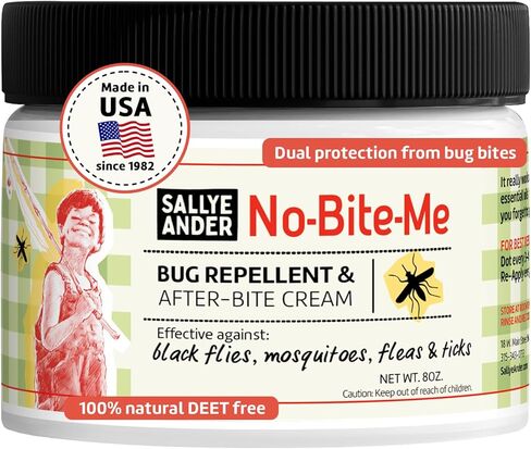 Sallyeander No Bite Me All -Natural Bug & Ensect Cream - Cream anti Itch - 2 أوقية - آمنة للأطفال والرضع - يصد البعوض والذباب الأسود والبراغيث والقراد in Kuwait