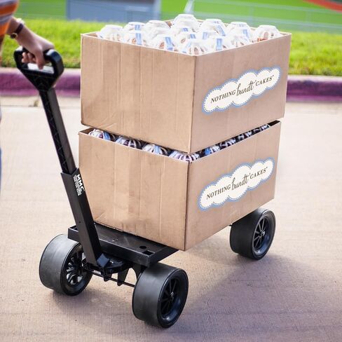 Mighty Max Cart Platform Hand Truck & Moving Dolly, Black - 250 lb Capacity (Flatbed Only) 100% USA Made in Saudi Arabia