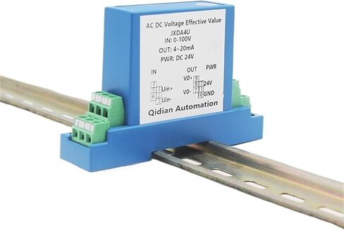 مستشعر جهد جهد جهد جهد العاصمة 4-20MA 0-10V 0-5V DC جهاز إرسال الجهد 0-1000V إدخال DIN35MM مع قوة DC24V (DC24V_0-10V OUTPUT) in Saudi Arabia