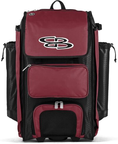 Boombah Catchers Superpack Hybrid Rolling Bat - ألوان متعددة - نسخة ذات عجلات وظهر على ظهرها in Saudi Arabia